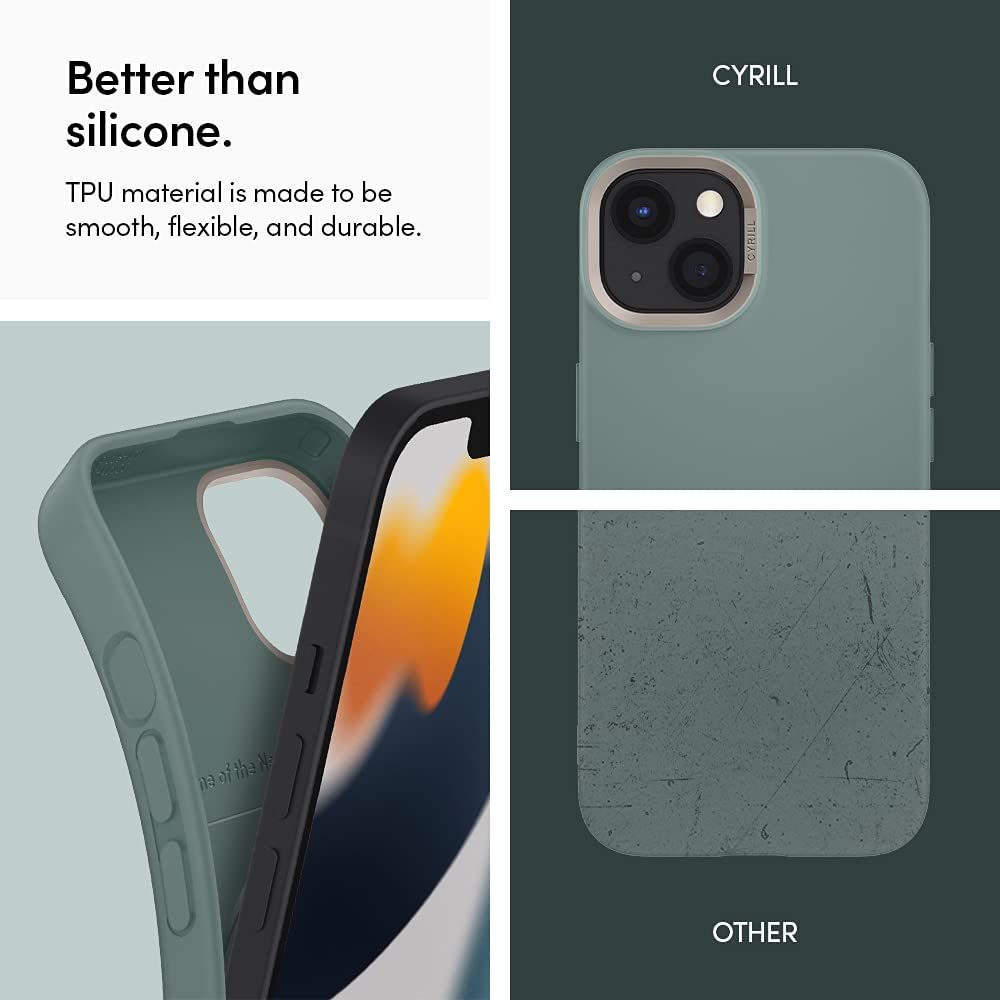 Pokrowiec Spigen Cyrill Color Brick zielony Apple iPhone 13 / 2 Pokrowiec Spigen Cyrill Color Brick zielony Apple iPhone 13 / 2