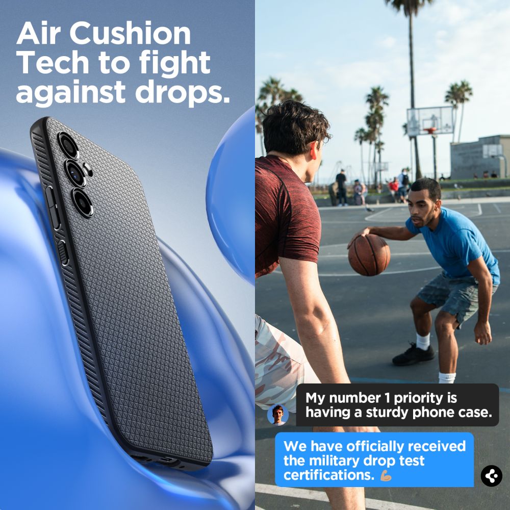 Pokrowiec Spigen Liquid Air czarny Samsung Galaxy A54 5G / 12