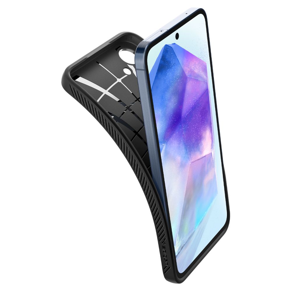 Pokrowiec Spigen Liquid Air czarny Samsung Galaxy A55 5G / 9 Pokrowiec Spigen Liquid Air czarny Samsung Galaxy A55 5G / 9