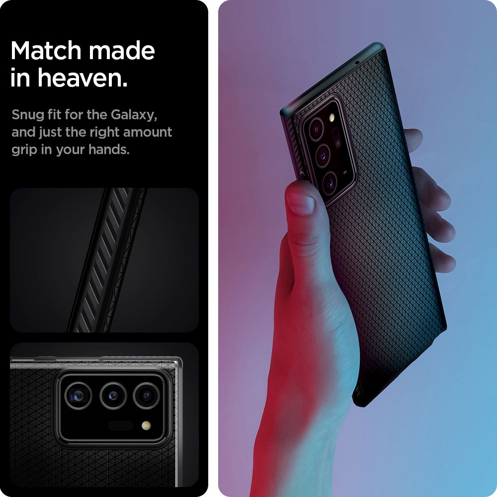 Pokrowiec Spigen Liquid Air czarny Samsung Galaxy Note 20 Ultra / 12 Pokrowiec Spigen Liquid Air czarny Samsung Galaxy Note 20 Ultra / 12