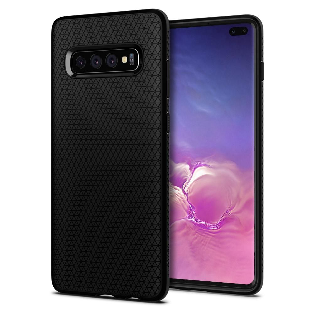 Pokrowiec Spigen Liquid Air czarny Samsung Galaxy S10 Plus