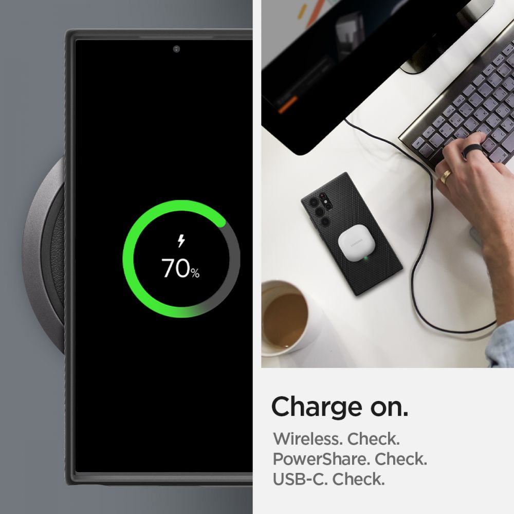 Pokrowiec Spigen Liquid Air czarny Samsung Galaxy S22 Ultra / 11