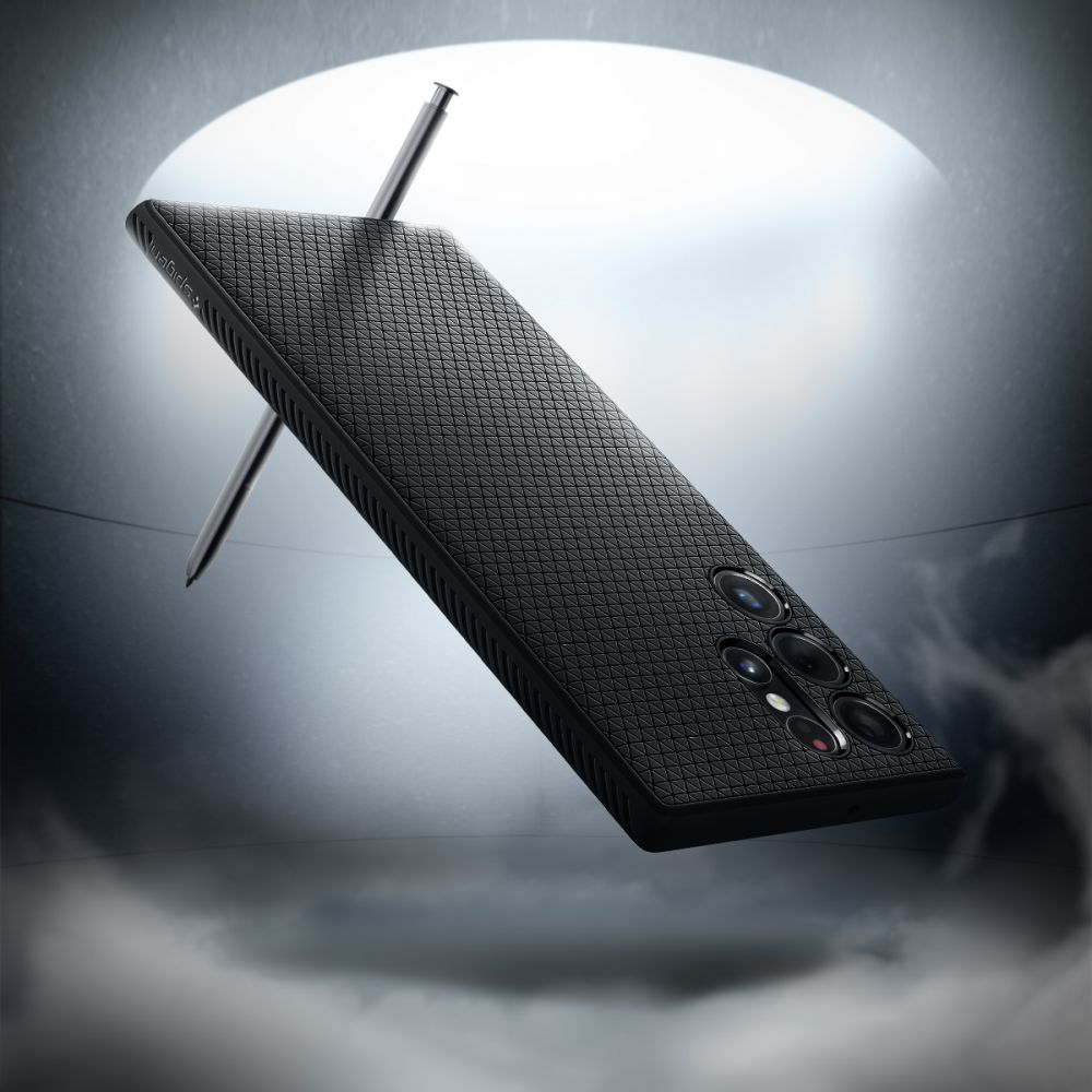 Pokrowiec Spigen Liquid Air czarny Samsung Galaxy S22 Ultra / 7