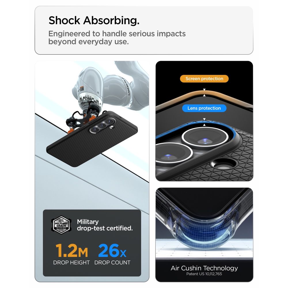 Pokrowiec Spigen Liquid Air czarny Samsung Galaxy S26 / 10 Pokrowiec Spigen Liquid Air czarny Samsung Galaxy S26 / 10