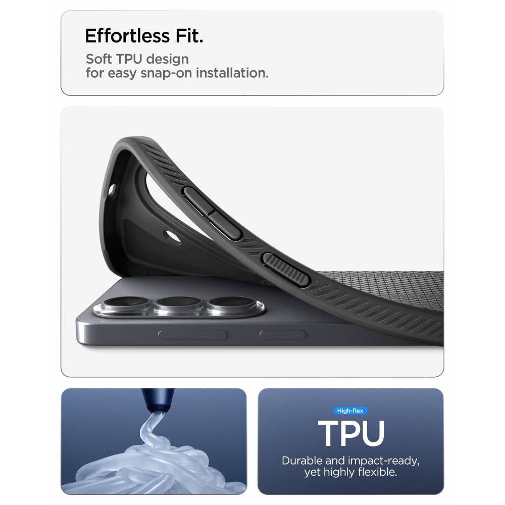 Pokrowiec Spigen Liquid Air czarny Samsung Galaxy S26 / 9 Pokrowiec Spigen Liquid Air czarny Samsung Galaxy S26 / 9