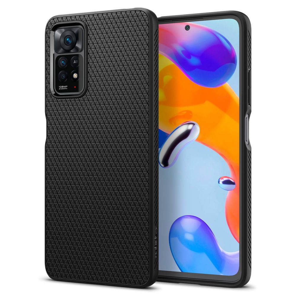 Pokrowiec Spigen Liquid Air czarny Xiaomi Redmi Note 11 Pro