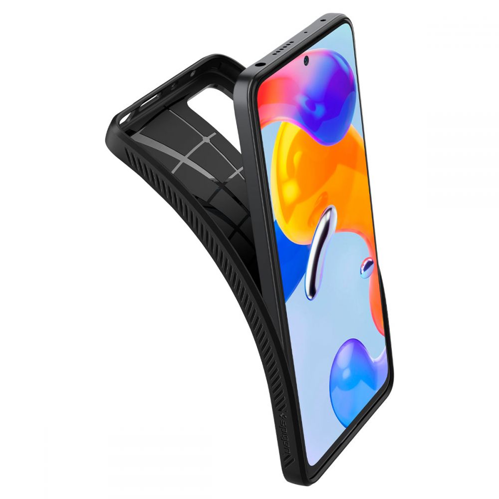 Pokrowiec Spigen Liquid Air czarny Xiaomi Redmi Note 11 Pro / 7