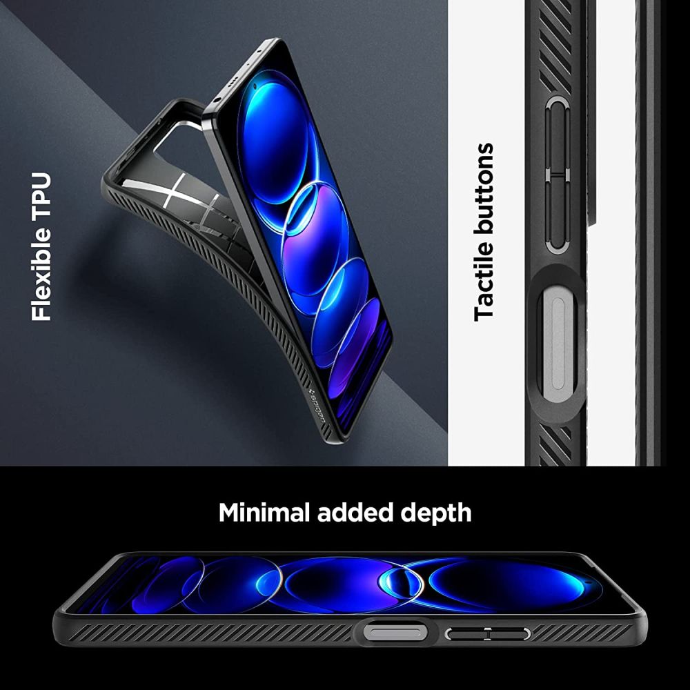 Pokrowiec Spigen Liquid Air czarny Xiaomi Redmi Note 12 Pro 5G / 11