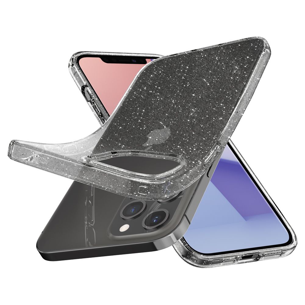 Pokrowiec Spigen Liquid Crystal Glitter przeroczysty Apple iPhone 12 / 6