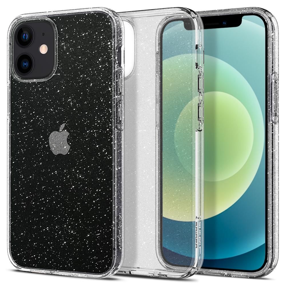 Pokrowiec Spigen Liquid Crystal Glitter przeroczysty Apple iPhone 12 Mini / 12