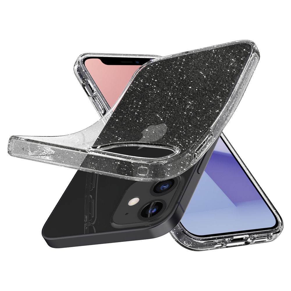 Pokrowiec Spigen Liquid Crystal Glitter przeroczysty Apple iPhone 12 Mini / 6