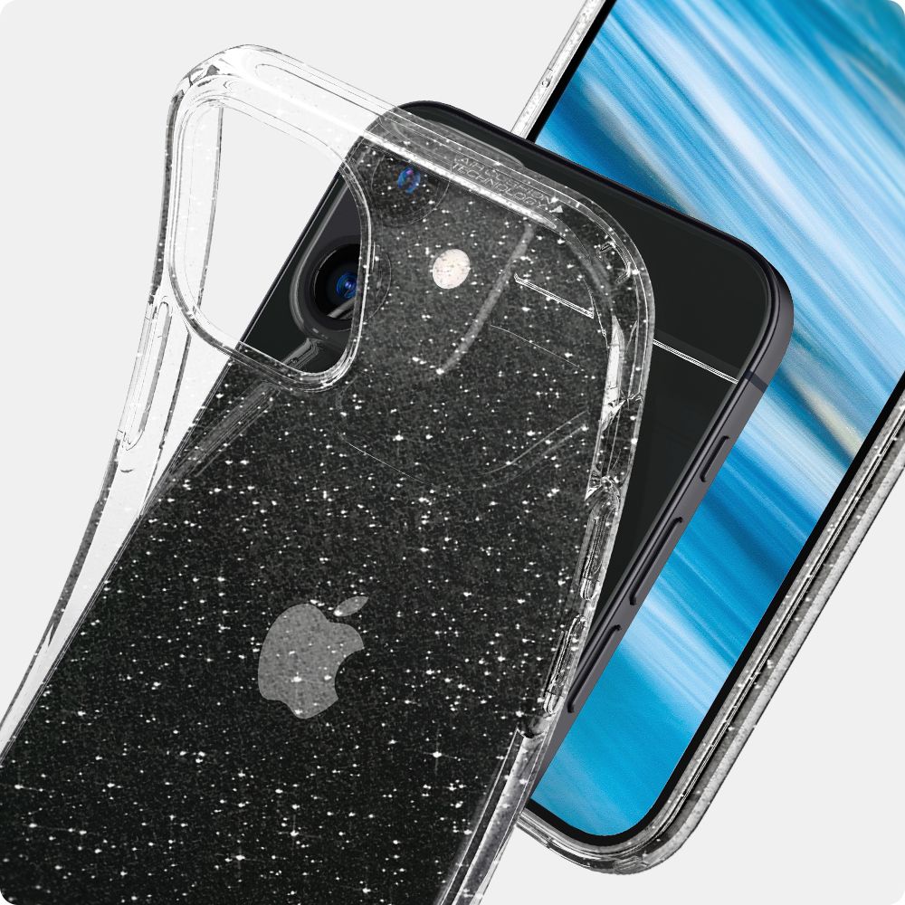Pokrowiec Spigen Liquid Crystal Glitter przeroczysty Apple iPhone 12 Mini / 9