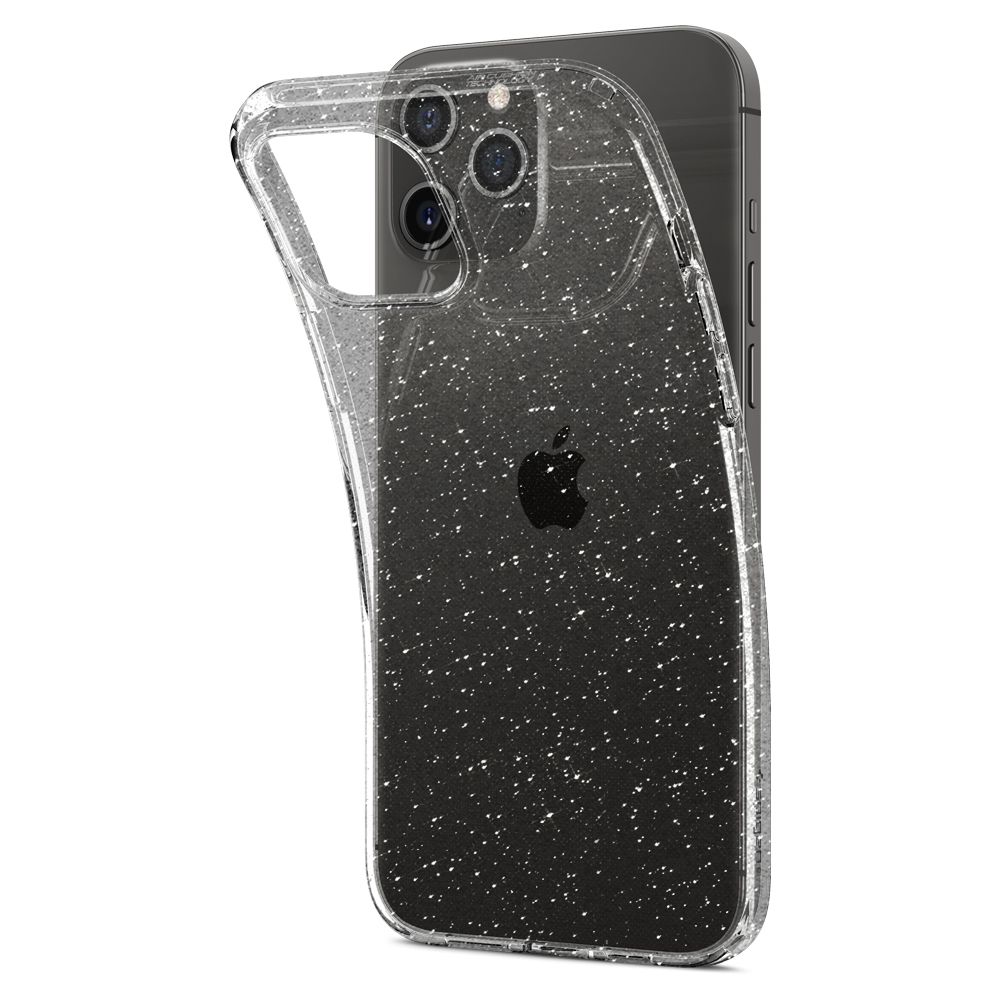 Pokrowiec Spigen Liquid Crystal Glitter prze�roczysty Apple iPhone 12 Pro Max / 5