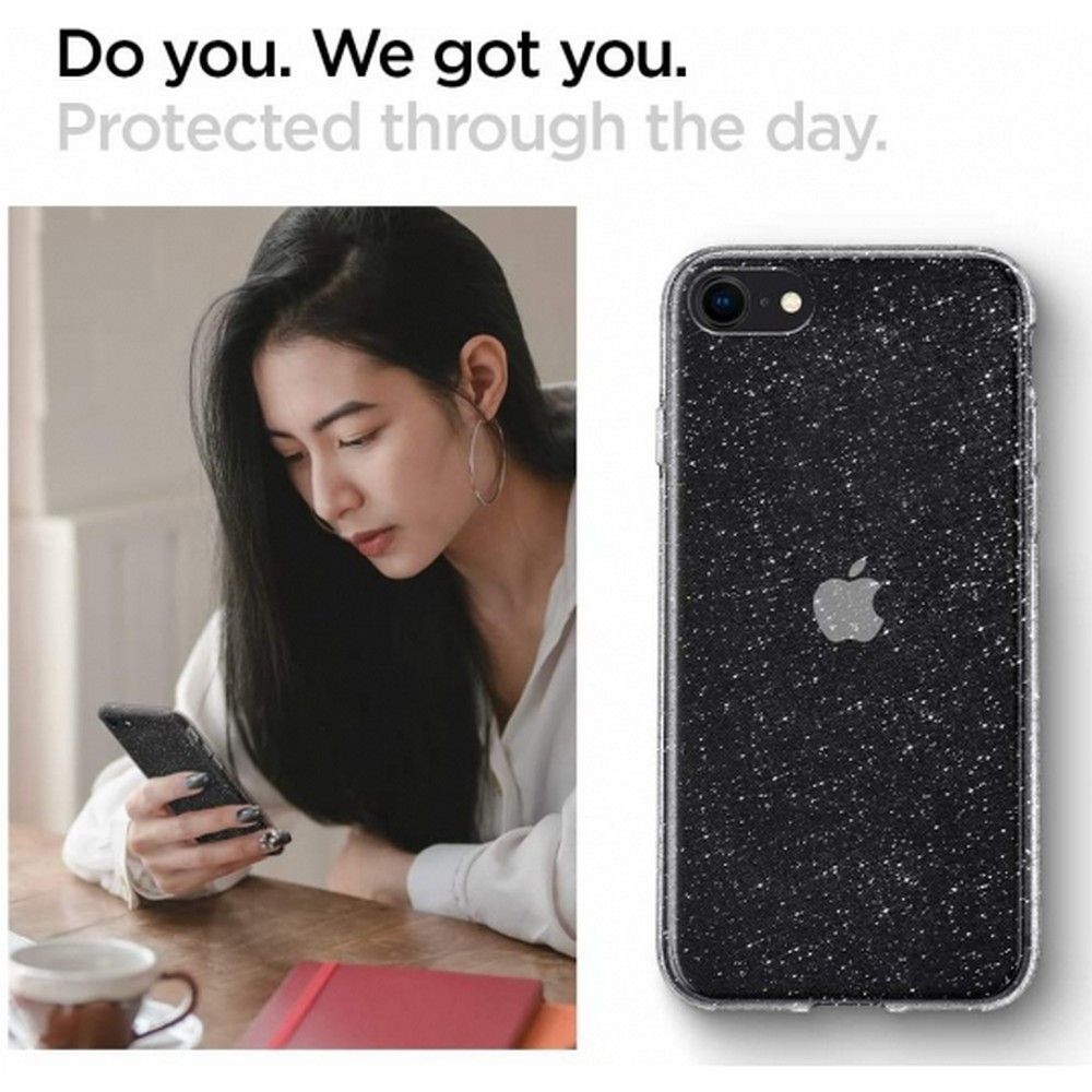 Pokrowiec Spigen Liquid Crystal Glitter przeroczysty Apple iPhone 7 / 6