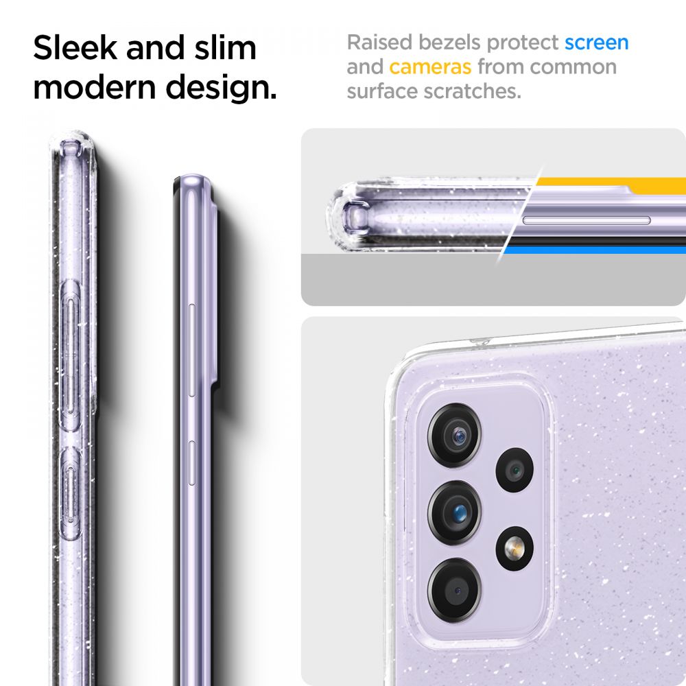 Pokrowiec Spigen Liquid Crystal Glitter prze�roczysty Samsung A52 / 4