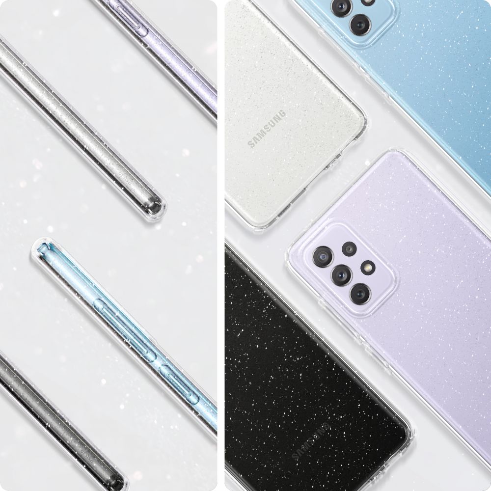 Pokrowiec Spigen Liquid Crystal Glitter przeroczysty Samsung A72 / 3