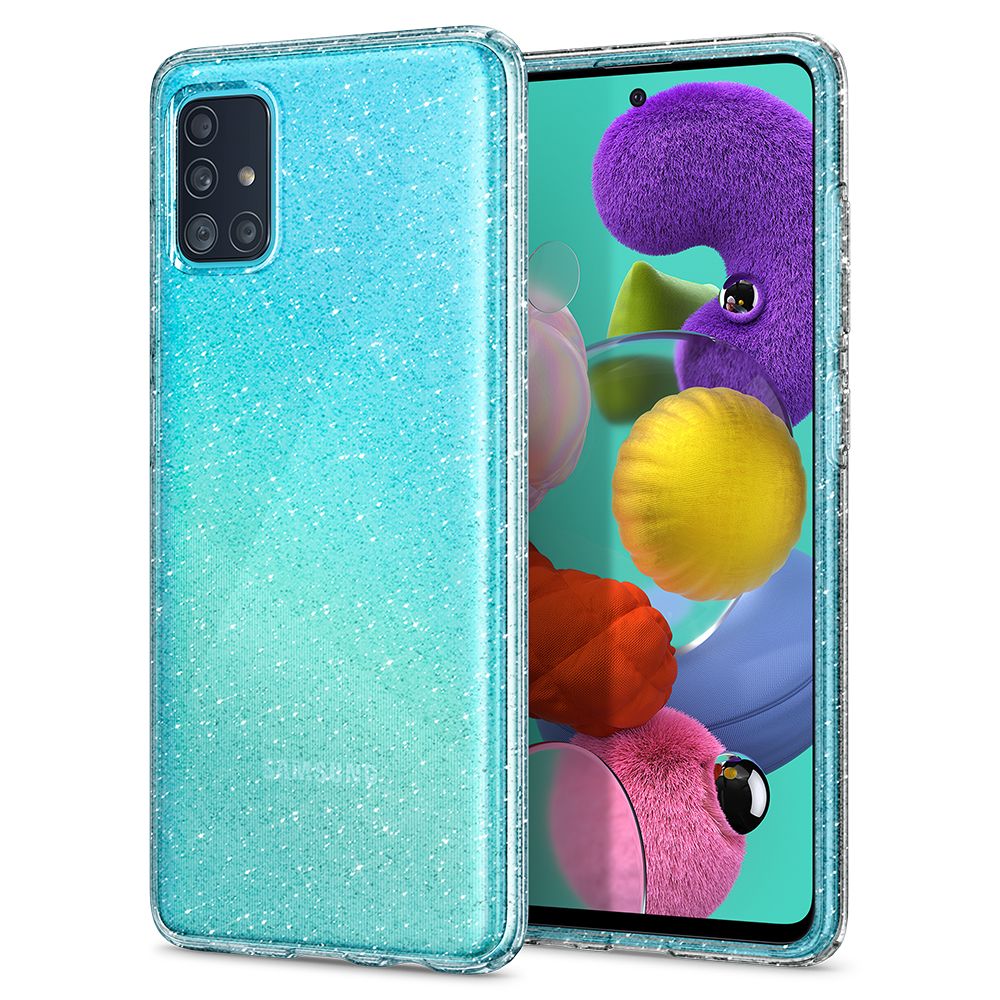 Pokrowiec Spigen Liquid Crystal Glitter przeźroczysty Samsung Galaxy A51 Pokrowiec Spigen Liquid Crystal Glitter przeźroczysty Samsung Galaxy A51