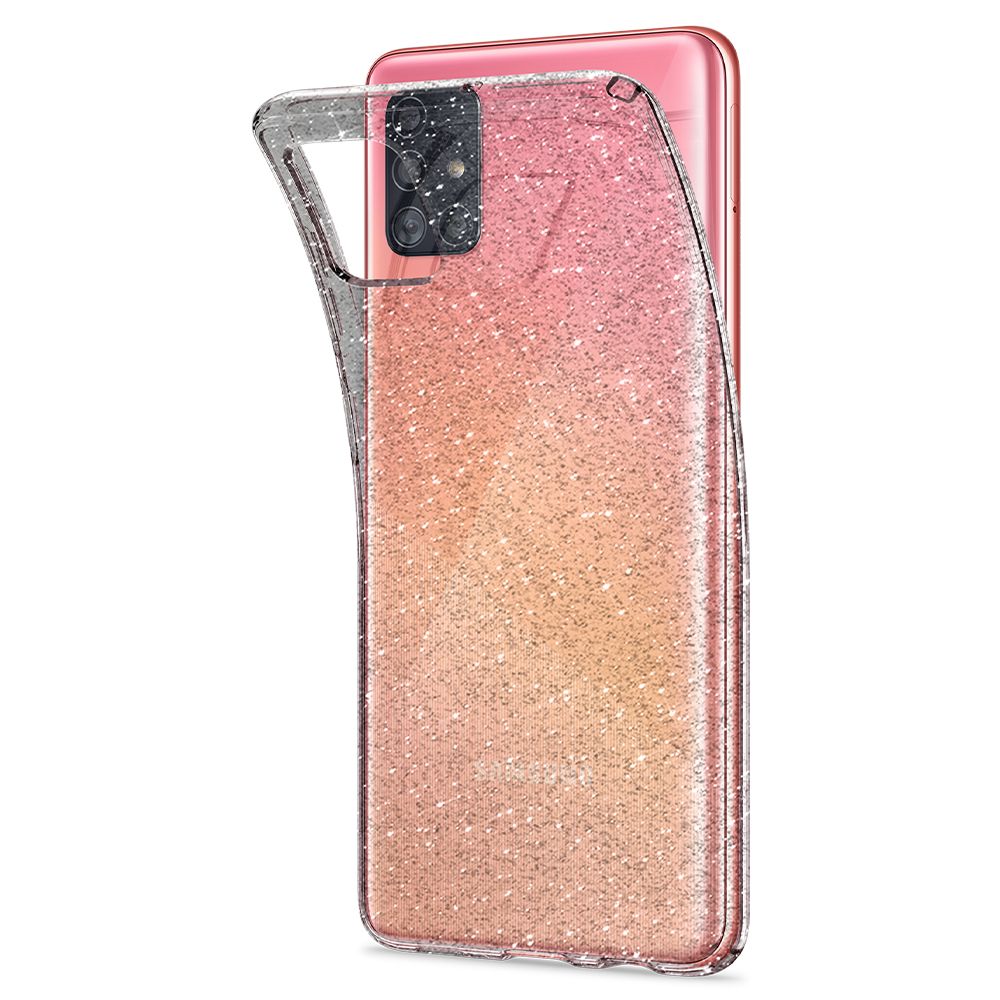Pokrowiec Spigen Liquid Crystal Glitter przeroczysty Samsung Galaxy A51 / 10