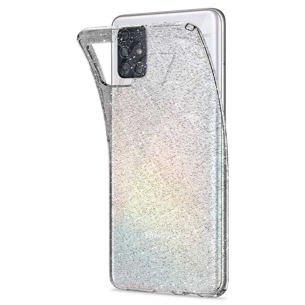 Pokrowiec Spigen Liquid Crystal Glitter przeroczysty Samsung Galaxy A51 / 12