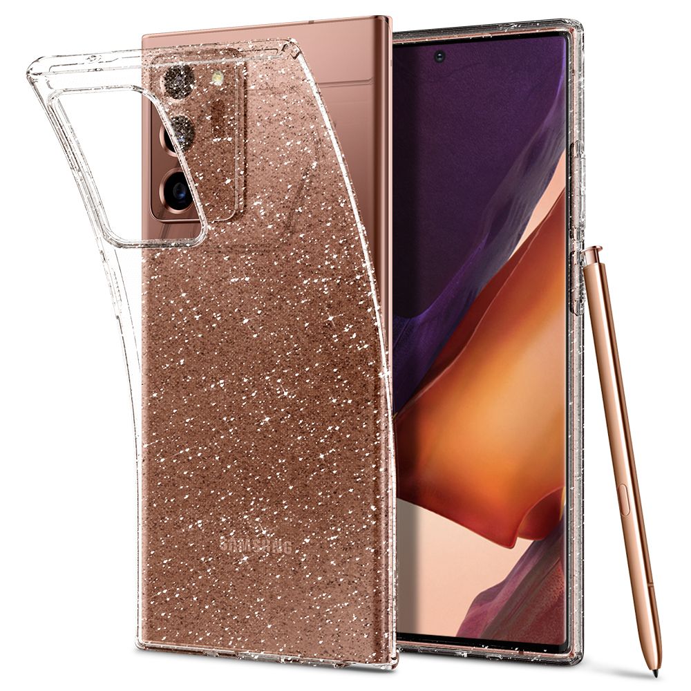 Pokrowiec Spigen Liquid Crystal Glitter przeroczysty Samsung Galaxy Note 20 Ultra