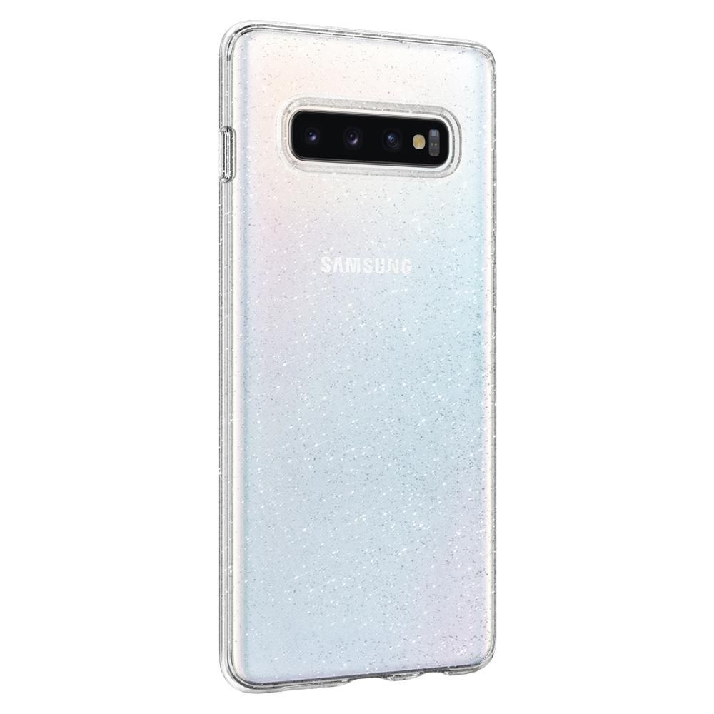 Pokrowiec Spigen Liquid Crystal Glitter prze�roczysty Samsung Galaxy S10 / 3