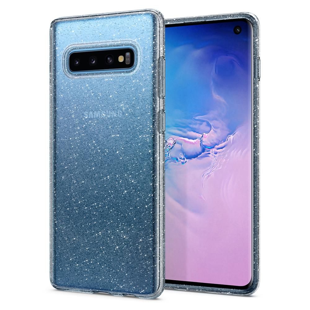 Pokrowiec Spigen Liquid Crystal Glitter przeroczysty Samsung Galaxy S10 / 8