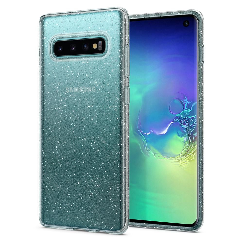 Pokrowiec Spigen Liquid Crystal Glitter przeroczysty Samsung Galaxy S10 / 9