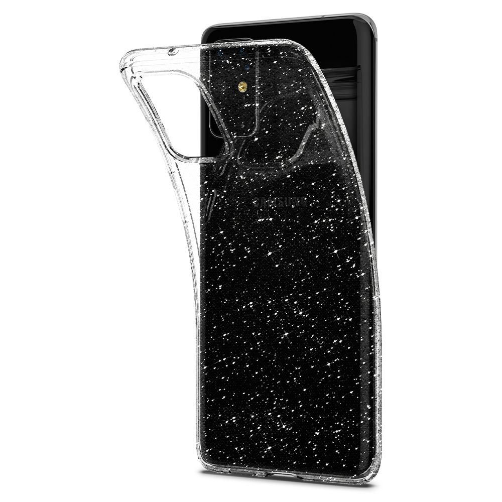 Pokrowiec Spigen Liquid Crystal Glitter prze�roczysty Samsung Galaxy S20 Plus / 5