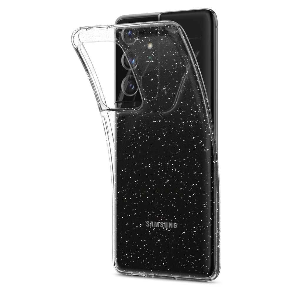 Pokrowiec Spigen Liquid Crystal Glitter przeroczysty Samsung s21 Ultra / 5