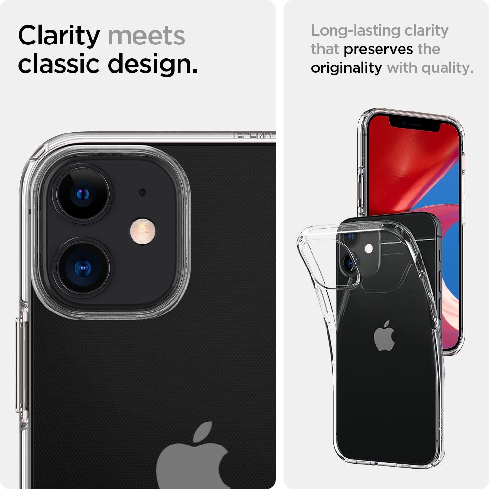 Pokrowiec Spigen Liquid Crystal przeroczysty Apple iPhone 12 Mini / 10