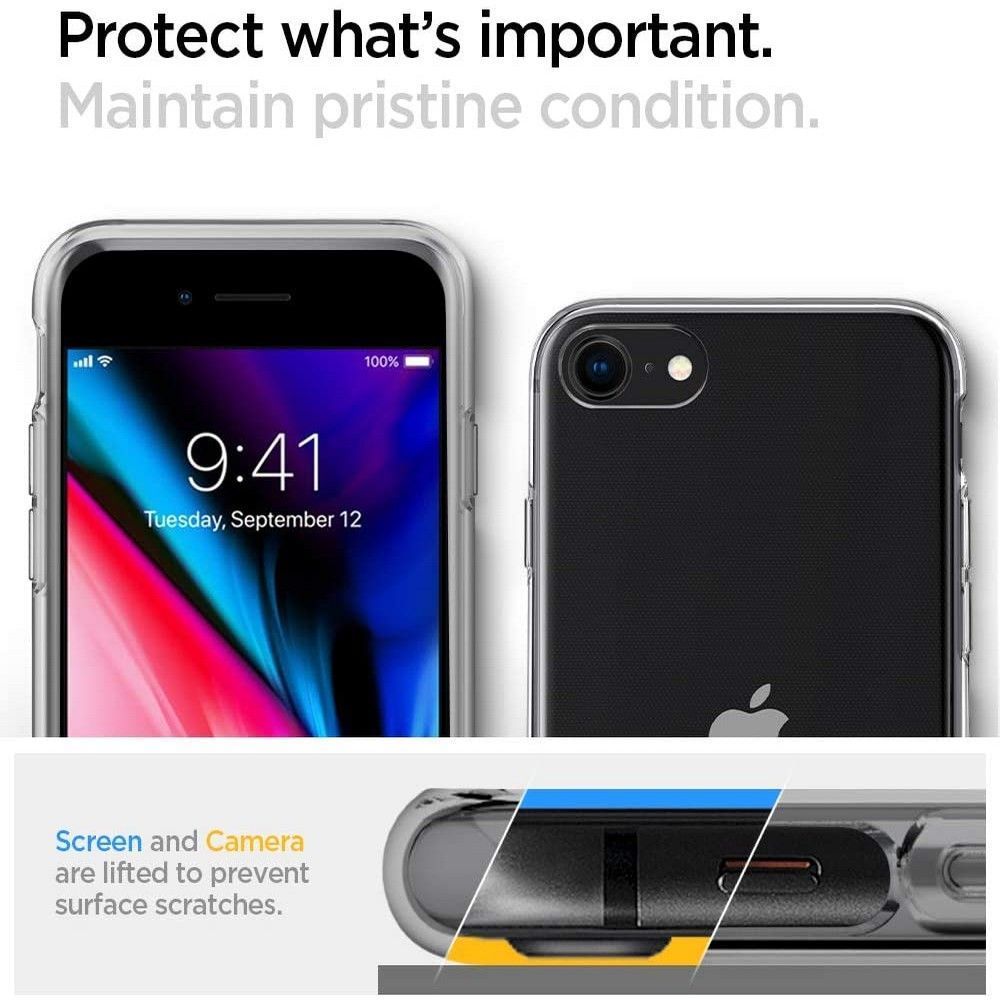 Pokrowiec Spigen Liquid Crystal przeroczysty Apple iPhone SE 2020 / 3