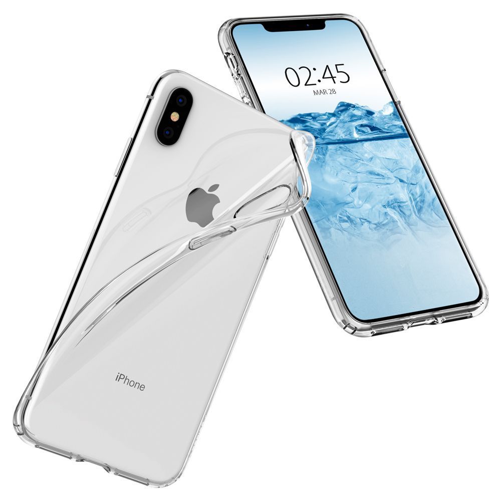 Pokrowiec Spigen Liquid Crystal prze�roczysty Apple iPhone XS / 6
