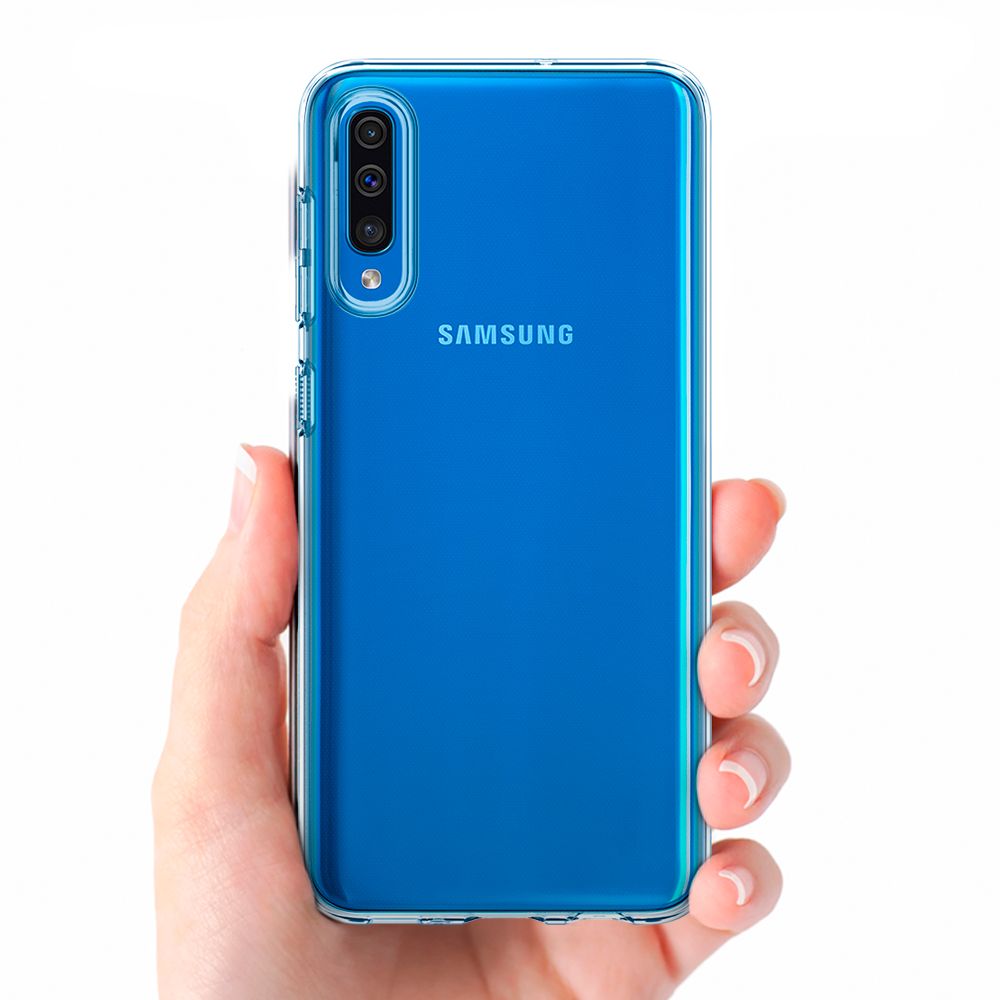 Pokrowiec Spigen Liquid Crystal prze�roczysty Samsung Galaxy A50 / 3