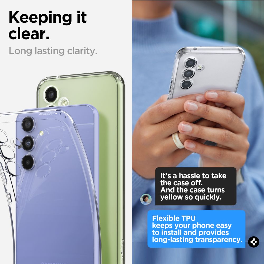 Pokrowiec Spigen Liquid Crystal przeroczysty Samsung Galaxy A54 5G / 10