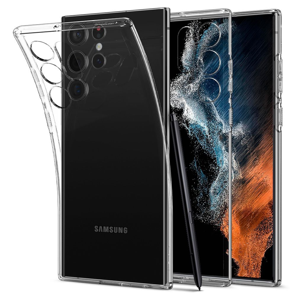 Pokrowiec Spigen Liquid Crystal przeroczysty Samsung Galaxy S22 Ultra