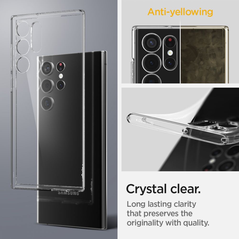 Pokrowiec Spigen Liquid Crystal przeroczysty Samsung Galaxy S22 Ultra / 10