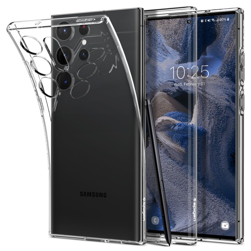 Pokrowiec Spigen Liquid Crystal przeroczysty Samsung Galaxy S23 Ultra