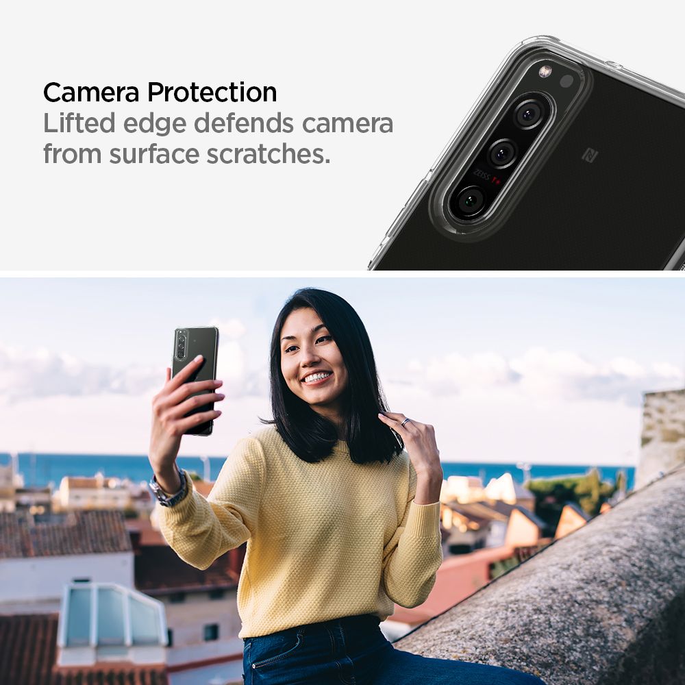 Pokrowiec Spigen Liquid Crystal prze�roczysty Sony Xperia 5 II / 9