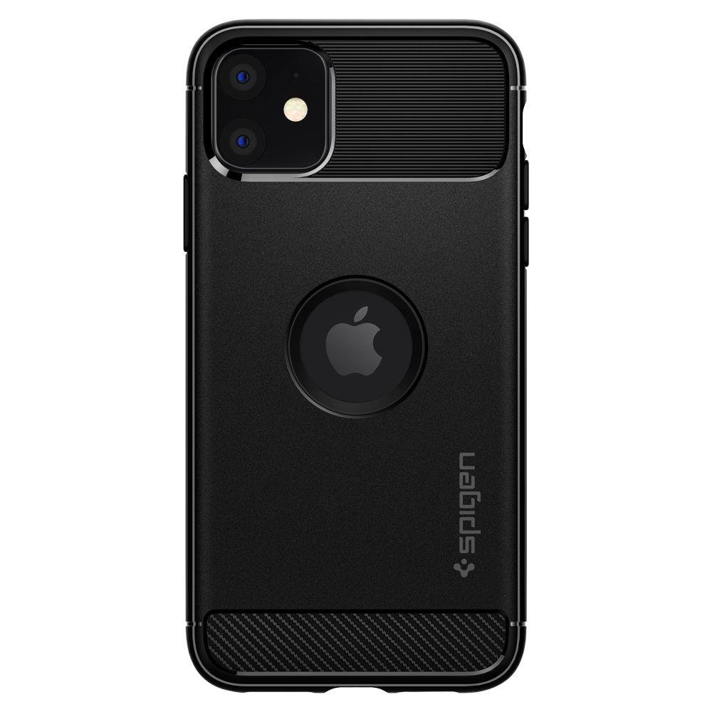 Pokrowiec Spigen Rugged Armor czarny Apple iPhone 11 / 2 Pokrowiec Spigen Rugged Armor czarny Apple iPhone 11 / 2