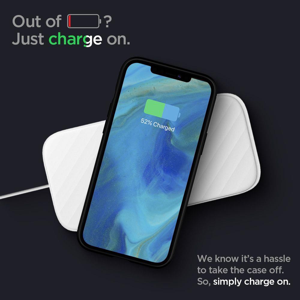 Pokrowiec Spigen Rugged Armor czarny Apple iPhone 12 / 8 Pokrowiec Spigen Rugged Armor czarny Apple iPhone 12 / 8
