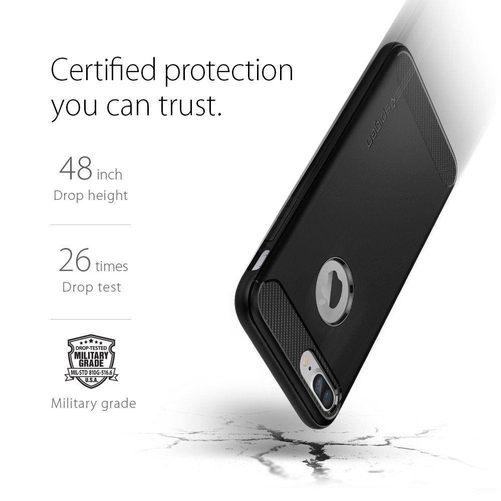 Pokrowiec Spigen Rugged Armor czarny Apple iPhone 7 Plus / 12