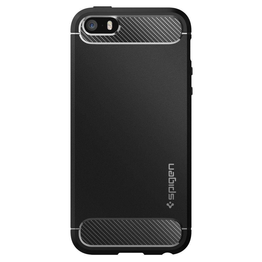 Pokrowiec Spigen Rugged Armor czarny Apple iPhone SE / 6