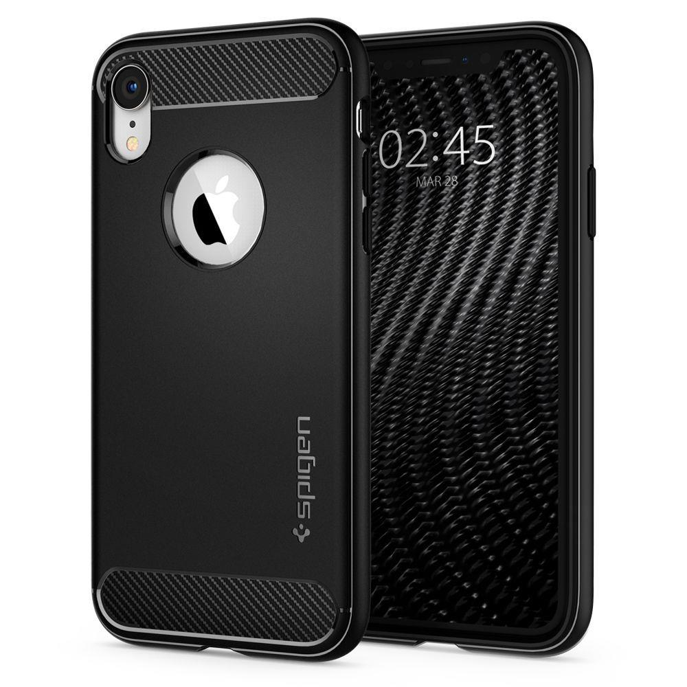 Pokrowiec Spigen Rugged Armor czarny Apple iPhone XR