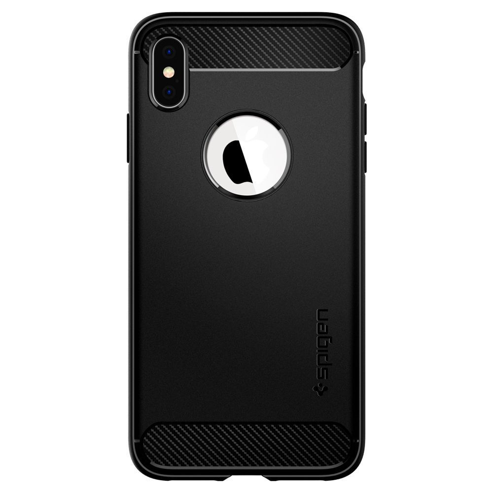 Pokrowiec pancerny Spigen Rugged Armor czarny Apple iPhone XS / 2 Pokrowiec pancerny Spigen Rugged Armor czarny Apple iPhone XS / 2