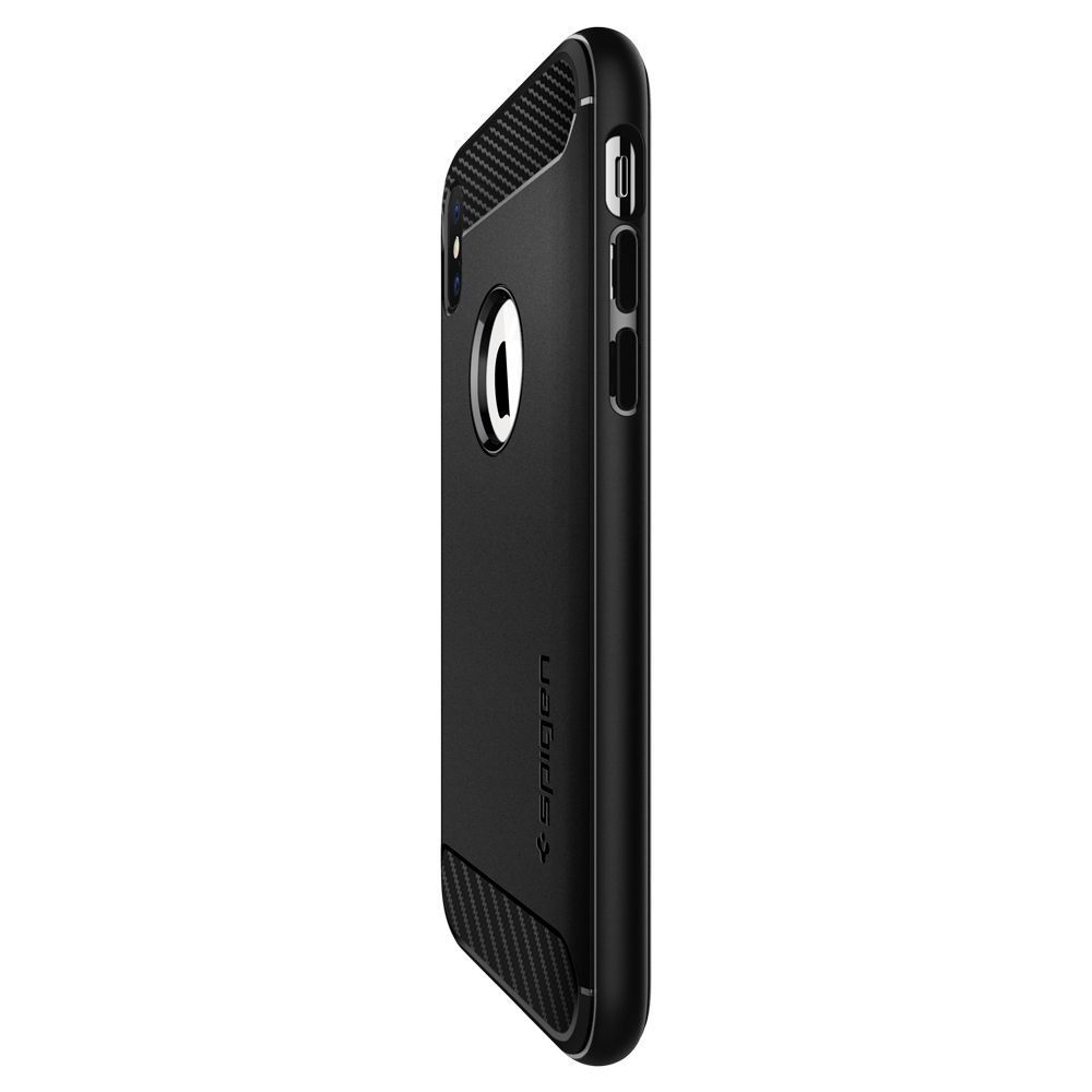 Pokrowiec pancerny Spigen Rugged Armor czarny Apple iPhone XS / 4 Pokrowiec pancerny Spigen Rugged Armor czarny Apple iPhone XS / 4
