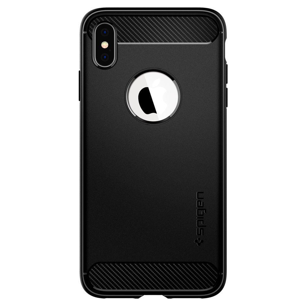 Pokrowiec Spigen Rugged Armor czarny Apple iPhone XS / 2 Pokrowiec Spigen Rugged Armor czarny Apple iPhone XS / 2