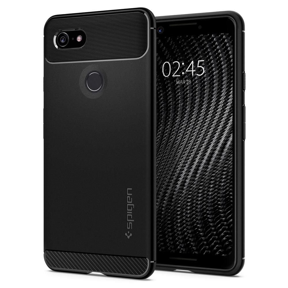Pokrowiec Spigen Rugged Armor czarny Google Pixel 3