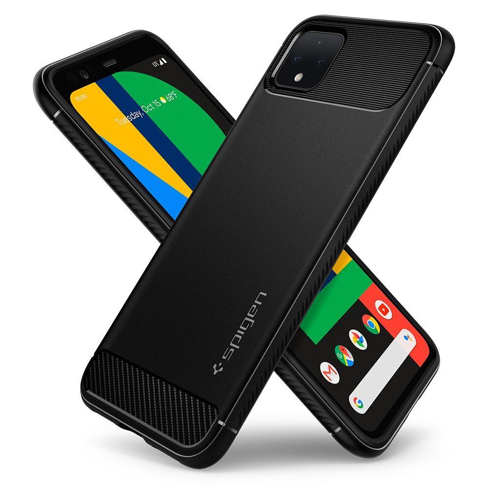 Pokrowiec Spigen Rugged Armor czarny Google Pixel 4 / 7