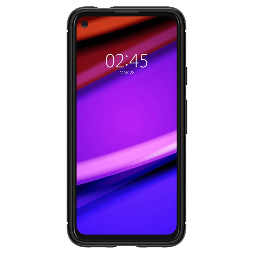 Pokrowiec pancerny Spigen Rugged Armor czarny Google Pixel 4a / 3