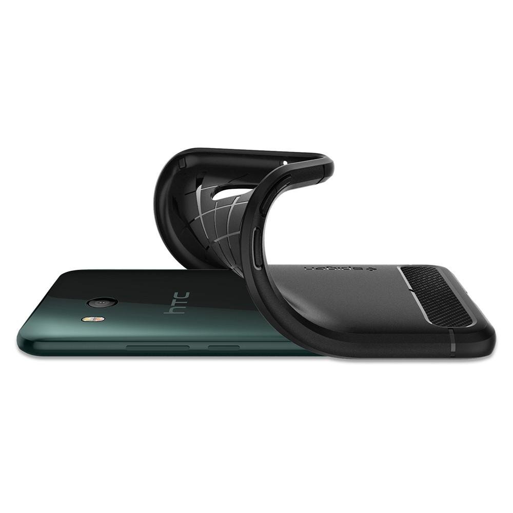 Pokrowiec Spigen Rugged Armor czarny HTC U11 / 3